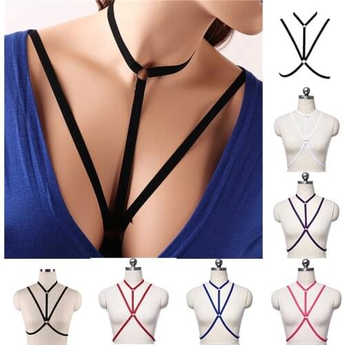 Womens Sexy Gothic multi-sexy lingerie tight bondage strap simple cross strap carnival underwear accessories