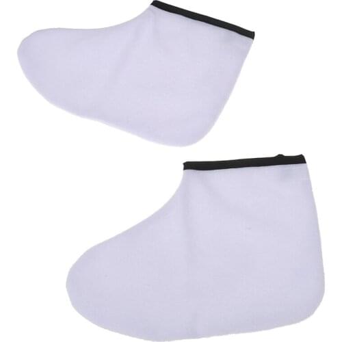 1 Pair Paraffin Wax Protection Foot Mask Gloves Feet Skin Moisturizing Sleeve Whitening Exfoliating Beauty Socks Hot Sale