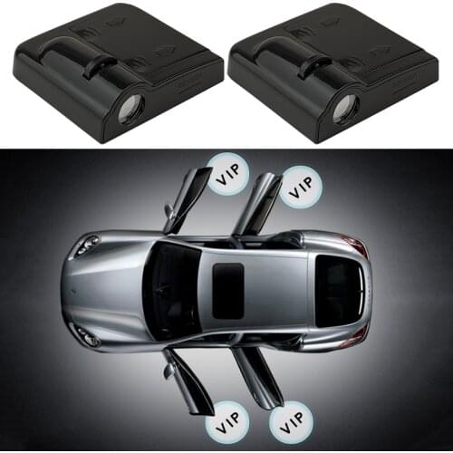 1Pcs Car welcome light door projection wireless door light induction light light interior atmosphere light vehicle decoration