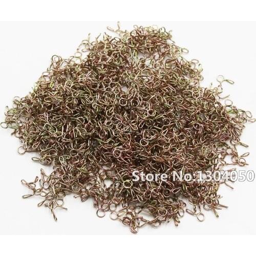 1000pcs 5mm Motorcycle Scooter ATV Fuel Line Hose Tubing Spring Clips Clamps NEW