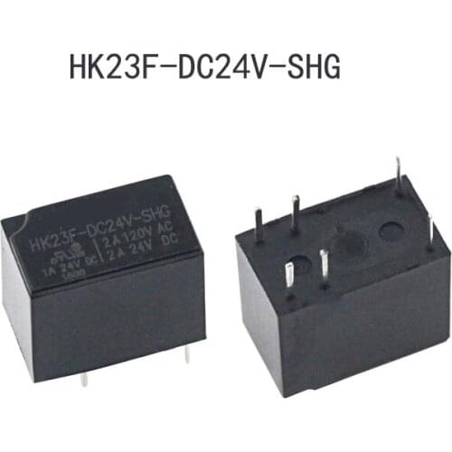 2PCs Relay HK23F-DC5V-SHG HK23F-DC12V-SHG HK23F-DC24V-SHG