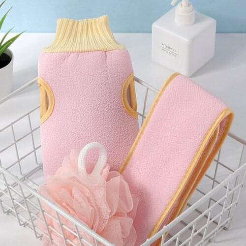 3pcs/set Exfoliating Skin Towel Bath Gloves Body Cleaning Washcloth Soft Brush Home Hotel Bathroom Shower Ball Back Scrubber Set