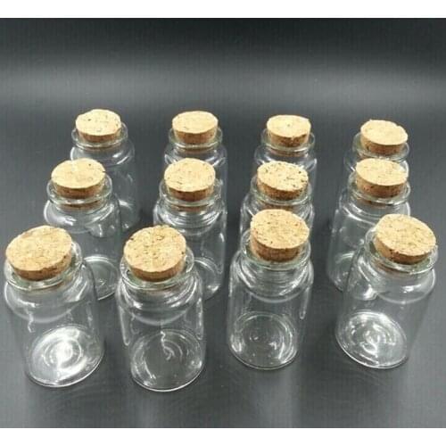 30*70*17mm 30ml Glass Bottles With Cork 50pcs/lot For Wedding Holiday Decoration Christmas Gifts Free Shipping