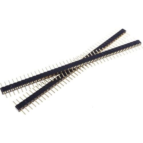 10pcs 0.079' 2.0mm Single row Machine Tooled Strip Male 1x40 Pin through hole SIP solder PCB 10.00 mm Total Length