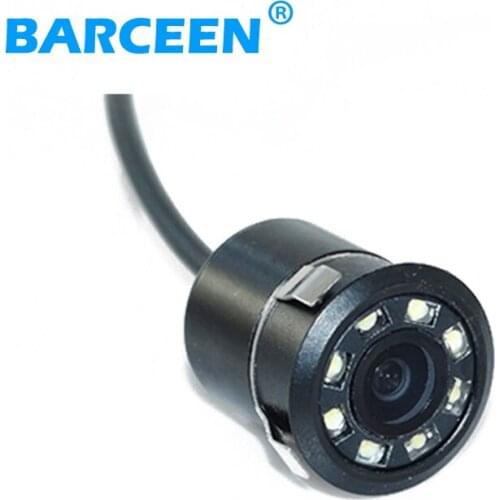 Car back up camera with 8 LED lights for all different car black universal abs shell auto system water-proof IP69K
