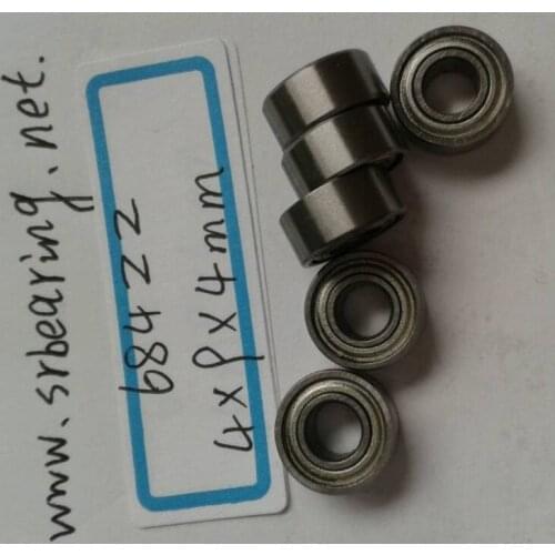 Free Shipping ---500PCS 684ZZ bearing P6 4*9*4mm 684Z Miniature Ball Radial Ball Bearings 684zz