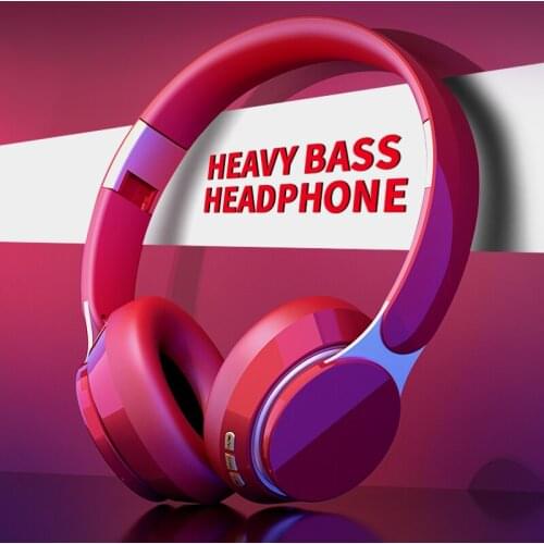 Wireless Headphones Bluetooth Earphones Stereo-Gaming-Headset With TF Card Slot Foldable Telescopic