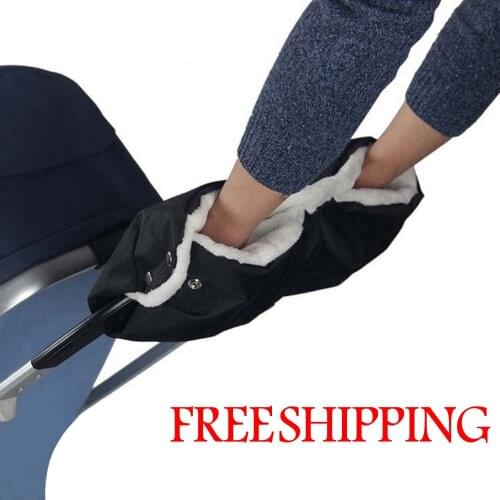 Baby Stroller Warm Glove Winter infant Stroller Essential Accessories Kids Toddler Trolleys Pram Pushchair Car Gloves