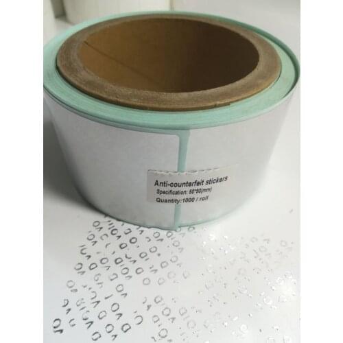 Handmade label self-adhesive VOID anti-counterfeiting label 50x90mmx1000 Sheet For jewelry logistics transportation Label sticke