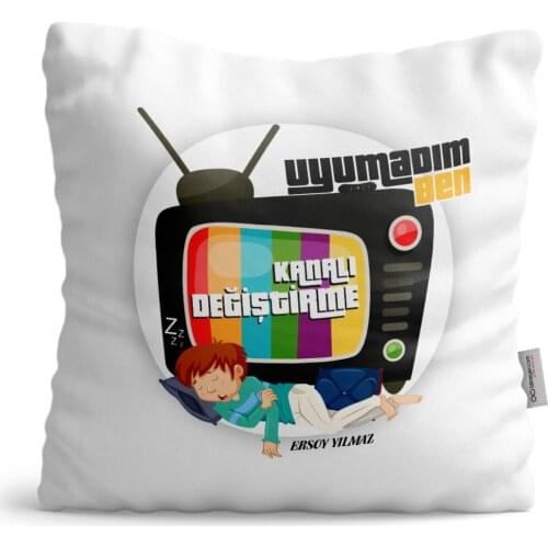 Personalized Channel Replacement Design White Satin Pillow-1