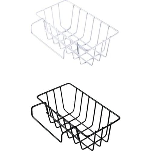 Metal Drain Basket Kitchen Sink Hanging Bathroom Dormitory Storage Rack Organizer Small Items Holder Storage Rack Organizers and