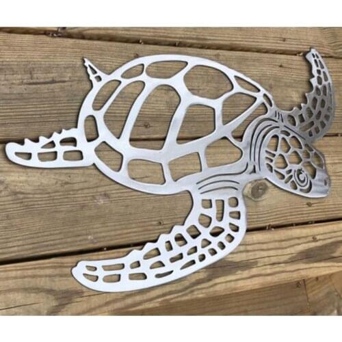 Metal Iron Turtle Ornament Hanging Decoration Statue Indoor Outdoor Home Bathroom Fence Decorative Crafts