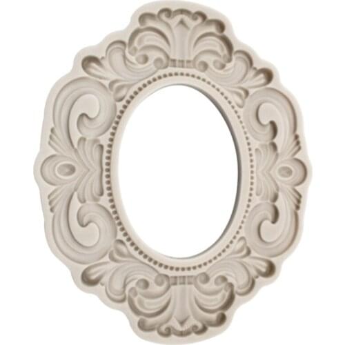 A New Type of Photo Frame Silicone Mold Sugar Turning DIY Soft Clay Drop Molding Tool E151