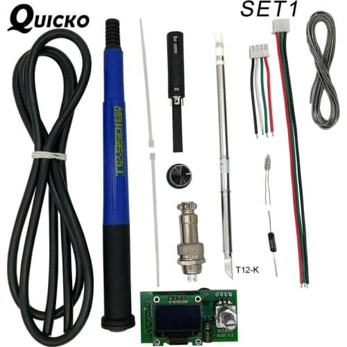 QUICKO Temperature adjust T12 STC OLED Controller Digital Soldering Iron Station welding Display panel Apply to HAKKO T12 tips