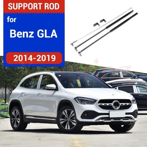 Car Front Hood Gas Shock Bracket Spring Lift Strut Bars Rod Damper Absorber styling For Benz GLA 2014-2019