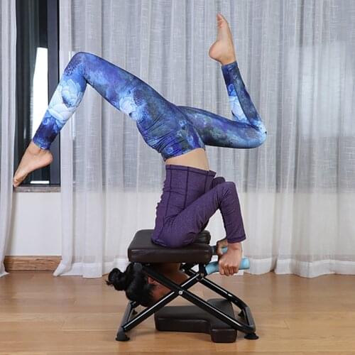 Handstand Bench Yoga Auxiliary Inverted Stool Training Exercise Chair Home Fitness Inversion Machine Workout Fitness Equipment