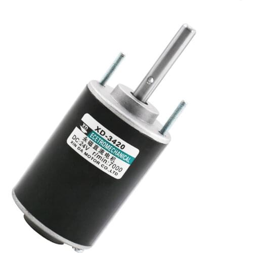 DC 12V 3500rpm or 24V 7000rpm Permanent Magnet Motor DC Motor Adjustable Reversing Motor 30W 51mm x 71mm