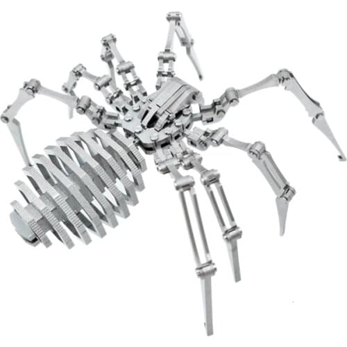 DIY Assemble Model Kit 3D Stainless Steel Assembly Detachable Models Puzzle Home Ornaments Best Gift 2020- Spider King
