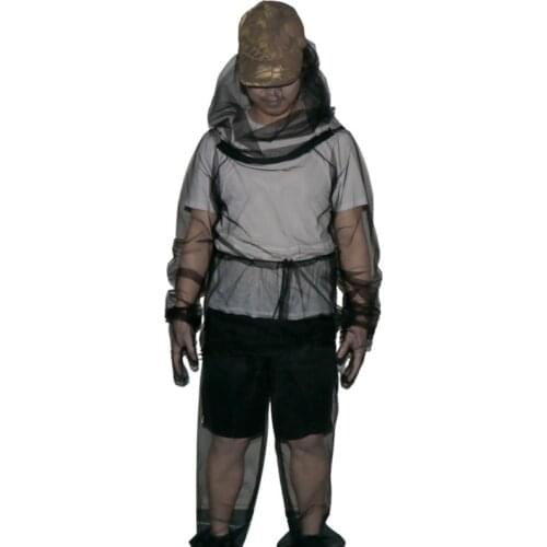 Mesh Hooded Anti-mosquito Clothing Outdoor Fishing Adventure Insect-proof Clothes Suit Camping Hiking Anti-mosquito Bite Clothes