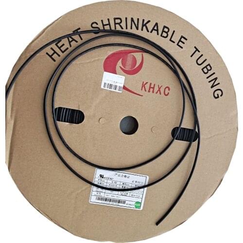 10 METER/LOT 2:1 Black Color 3mm Heat Shrink Tubing Tube