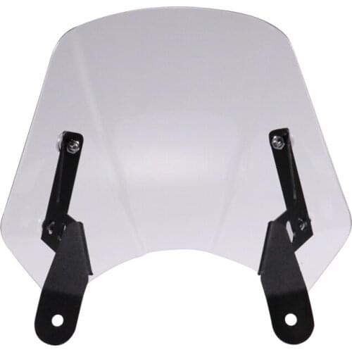 Retro Black Smoked Motorcycle Scooter Moto Wind Deflector Windshiled Windscreen for Benelli Cub 250