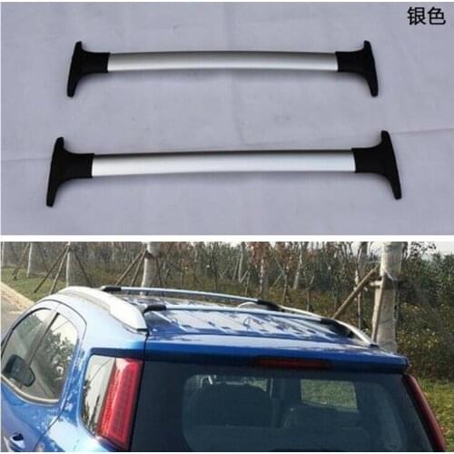 High Quality Aluminum Alloy Top Roof Rack Rail Luggage Cross bar For Ford Ecosport 2013-2020 (black silver)