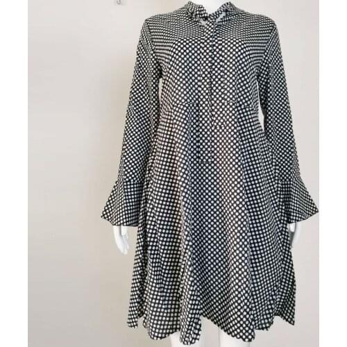 Polka Dot Dress Women Spring Summer A-Line Casual loose Dresses female low price Sale
