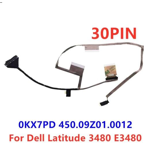 For Dell Latitude 3480 E3480 0KX7PD 450.09Z01.0012 Lcd Cable Lvds Wire Screen Line 30PIN