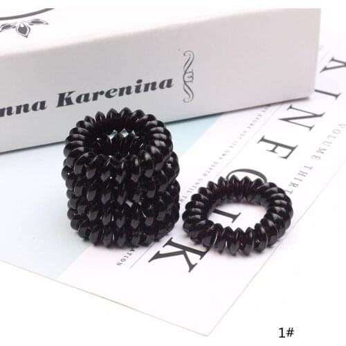 10pcs Lot Women Elastic Hair Band Tie Headbands Telephone Wire Cord Line Holder