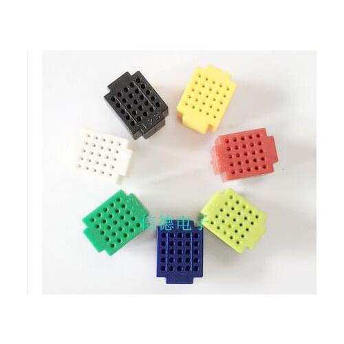 7PCS Mini 25 Tie-point Breadboard Solderless Prototype Test Board