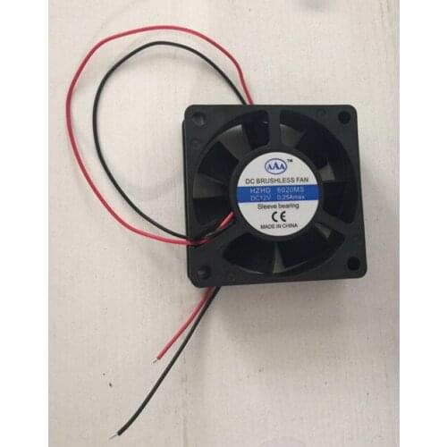 Computer Embroidery Machine Accessories - Small Fan With Plug 6*6* High 2MM 12V 6x6 Small Fan Thickness 2cm