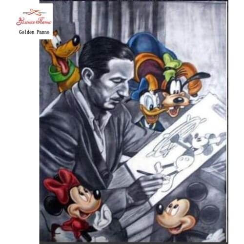 GOLDEN PANNO Diamond Painting Full Square 5D Diy Daimond Embroidery Diamant Mosaic Sale Displasy Broderie Diamant the man 02