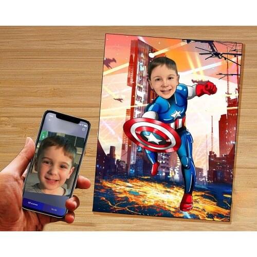 Diamond Painting Marvel Iron Man Captain America Custom For Baby Room Decor Diamond Embroidery Picture Boy Girl Birthday Gifts