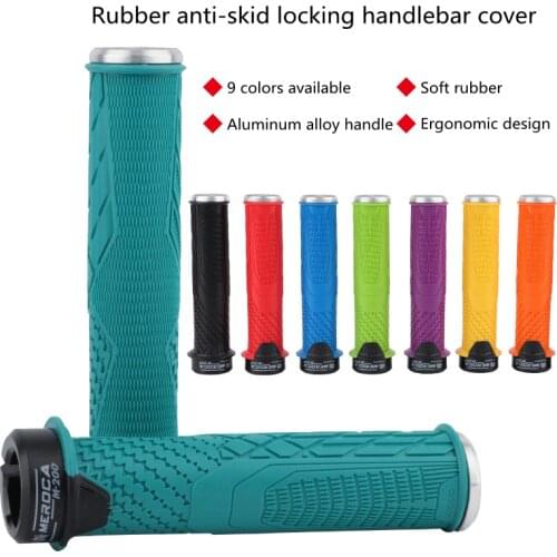 Bicycle shock absorber grip Rubber single lock on handlebar end 140cm high quality long grips