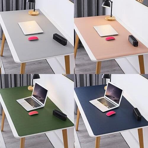 Large Mouse Pad Gamer Waterproof PU Leather Suede Desk Mat Computer Mousepad Keyboard Table Cover Single-Side Portable Mousespad