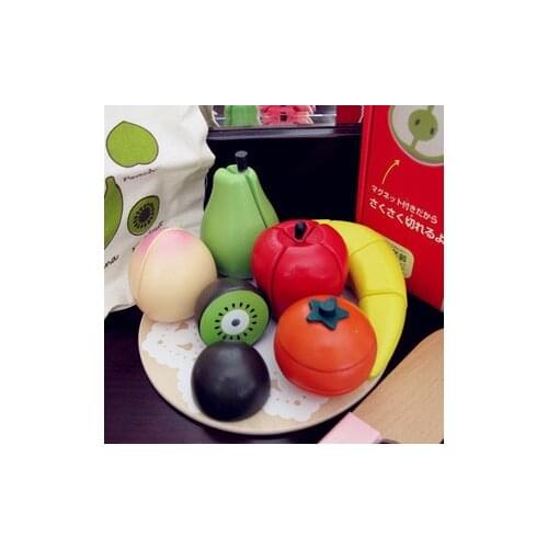 Woody magnetic wood toy play house toy fruits wooden kitchen toys set