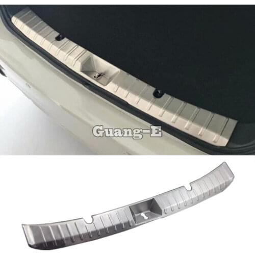 For Subaru XV 2012 2013 2014 2015 Car Body Inner Internal Rear Bumper Protect Trim Style Cover Stainless Steel Plate Pedal 1pcs