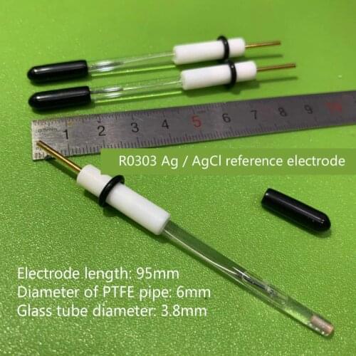 Silver silver chloride reference electrode. R0303 Ag / AgCl reference electrode. Removable and liquid filled