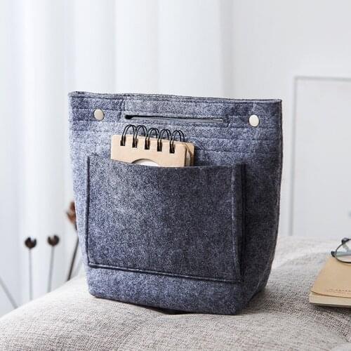 Felt Women Makeup Bag Organizer Portable Handbag Insert Bag Case Multi-function Cosmetic Storage Pouch