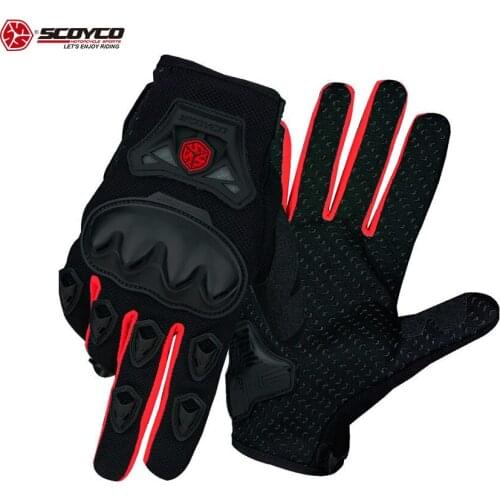 MC29 Non slip shock resistance full gloves men motorcycle bike outdoor sports riding summer mesh gloves safety protection