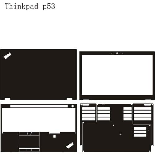Carbon fiber Laptop Sticker Skin Decal Cover for Lenovo ThinkPad P53 0MCD 15.6"
