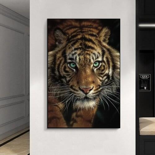 African Wild Tigers Animals Canvas Painting on The Wall Posters and Prints Wall Art Decorative Pictures for Living Room Cuadros