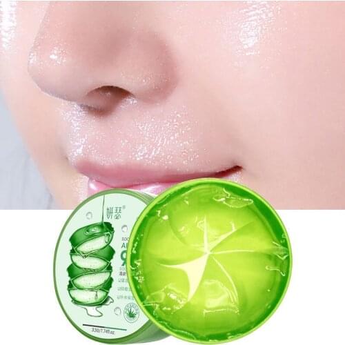 Hankey Natural Aloe Vera Gel 92%Moisturizer Gel Cream Acne Blackheads Treatment For Skin Repair Shrink Pores Sleep Mask SkinCare