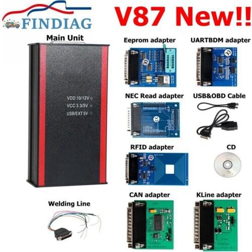 Newest Iprog+ Programmer V85 Support IMMO + Mileage Correction + Airbag Reset Iprog Till to 2019 Replace Carprog Digiprog3 Tango