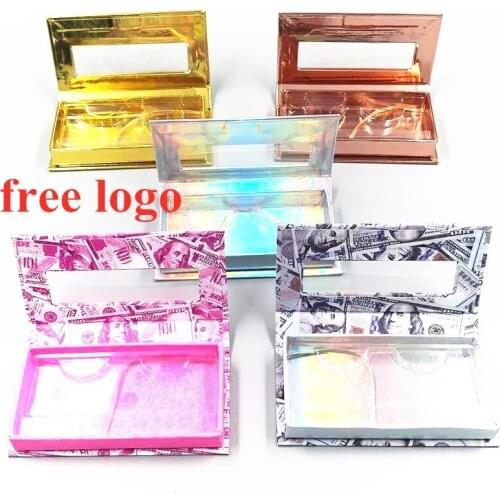 NEW wholesale eyelash packaging box lash boxes packaging faux mink lashes square round empty case bulk custom logo