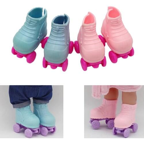 14.5 INCH Doll Handmade Skate Boots For Plush EXO Doll Clothes BJD Doll Shoes Children Best Birthday Gifts