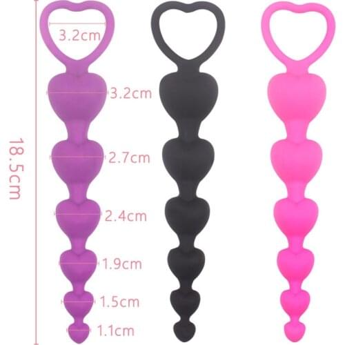 Sex Anal Toys For women Anal Beads Butt Plug Vibrator Masturbation Dildo Anal G spot Vibrator Beads Adult Products GS0223