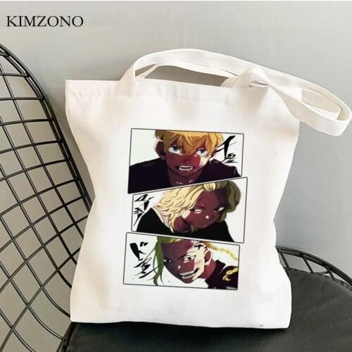 Tokyo Revengers shopping bag handbag eco bolsa shopper bolsas de tela canvas bag foldable boodschappentas custom