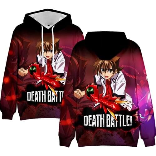 3D High School DxD Hoodies Men Sweatshirts Women Autumn Hip Hop Kids Anime Hooded New Printing Boys Girls Cartoon Pullovers