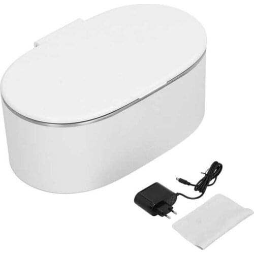 Ultrasonic Watch Cleaner Stainless Steel Inner Tank Portable Ultrasonic Cleaning Machine Multifunction 40KHz with Cleaning Cloth